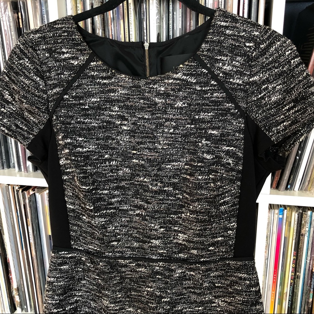 J. Crew tweed fit and flare short-sleeved dress